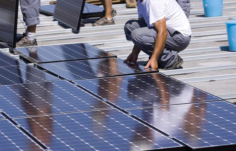 UPS Solar Commercial Solar Panels - advantages of flat roof solar panels