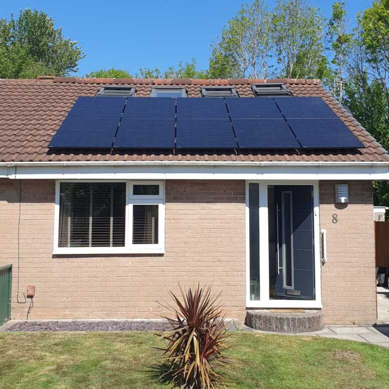 Solar panels on a home in Leyland - Save Energy in Winter