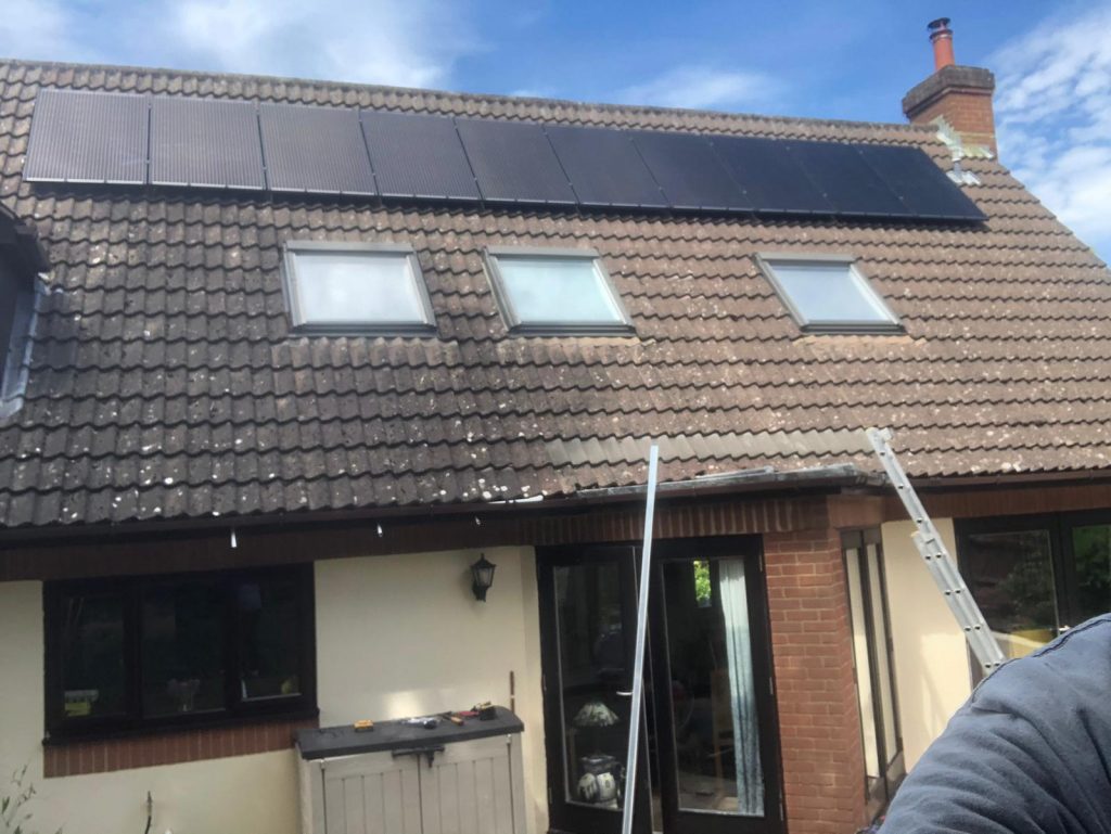 Solar panels on a home in Chester